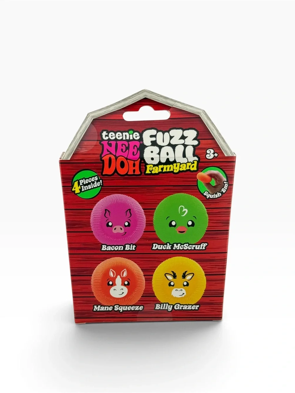 Teenie Needoh Fuzzball Farmyard 4 pack